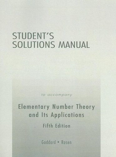 Student Solutions Manual for Elementary Number Theory