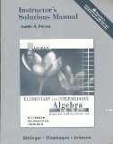 Instructor's Solutions Manual Elementary and Intermediate Algebra: Concepts and Applications, Fourth Edition