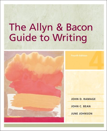 The Allyn & Bacon Guide to Writing, 4th Edition