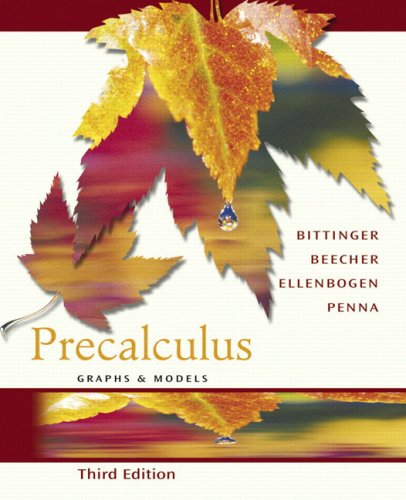 Precalculus: Graphs and Models Graphing Calculator Manual Package (3rd Edition)