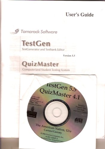 Test Bank Gen & Quiz Master for the American Nation (A History of the United States)