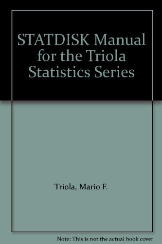 STATDISK Manual for the Triola Statistics Series