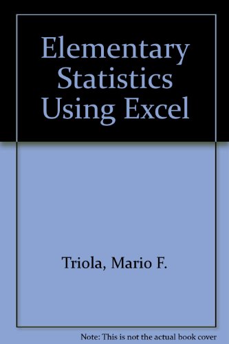 Elementary Statistics Using Excel [With CDROM]