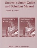 Student Study Guide and Solutions Manual for Mathematical Ideas