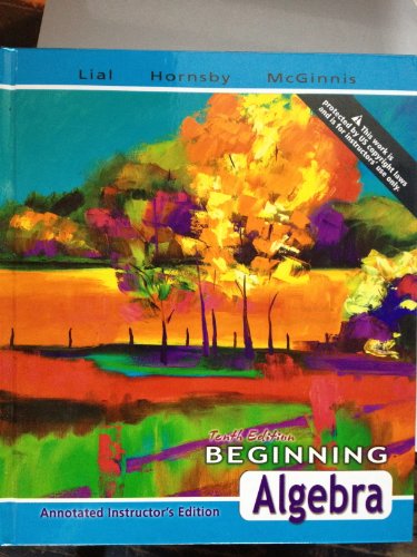 Beginning Algebra - Annotated Instructor's Edition, 10th Edition