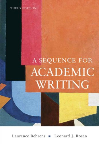 Sequence for Academic Writing, A (3rd Edition)