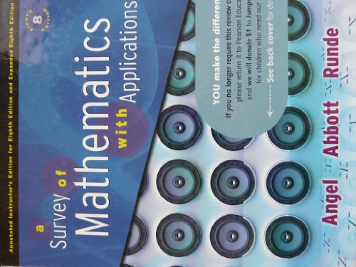 Survey of Mathematics with Applications, Annotated Instructor's Edition