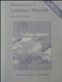Instructor's Solution Manual, College Algebra