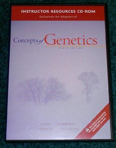 Concepts of Genetics 9th Edition Instructor Resources CD-ROM