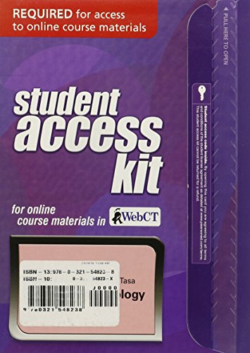 WebCT Student Access Kit for Biology: Concepts & Connections