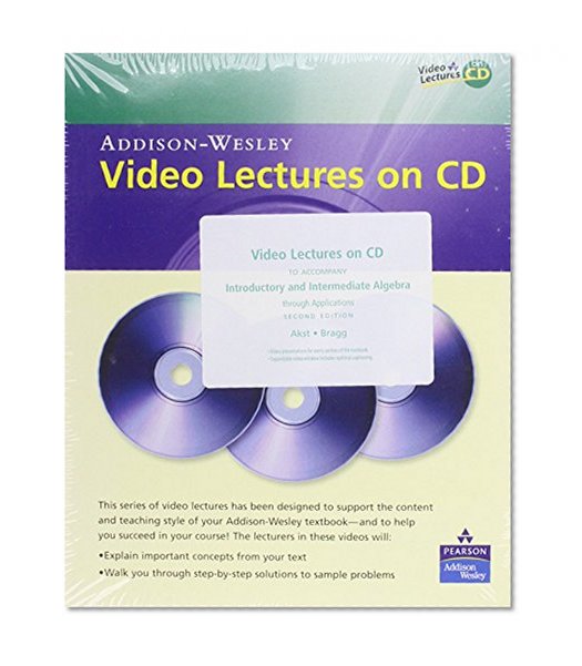 Video Lectures on CD for Introductory and Intermediate Algebra through Applications