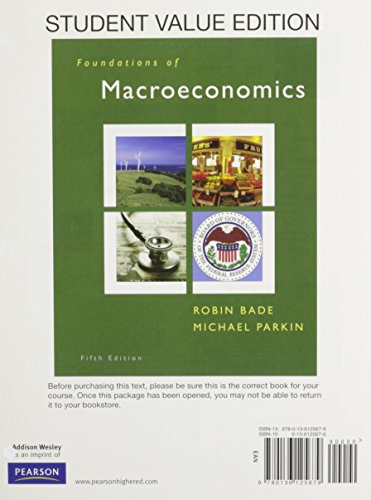 Foundations of Macroeconomics, Student Value Edition (4th Edition)