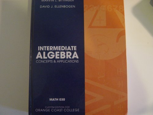 Intermediate Algebra: Concepts and Applications (Annotated Instructor's Edition)