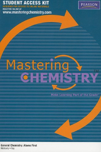 MasteringChemistry Student Access Kit for General Chemistry: Atoms First (MasteringChemistry (Access Codes))