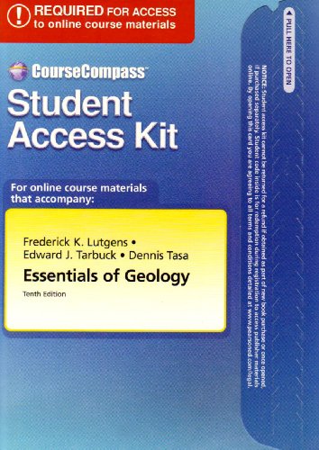 CourseCompassâ„¢ Student Access Kit for Essentials of Geology