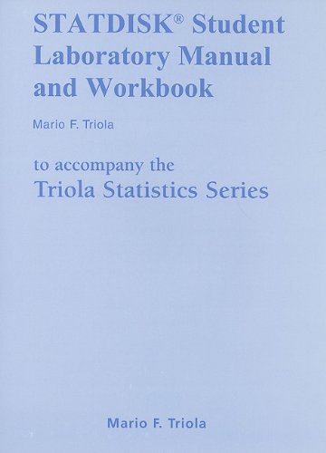 STATDISK Manual for the Triola Statistics Series