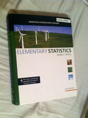 Elementary Statistics Annotated Instructor's Edition