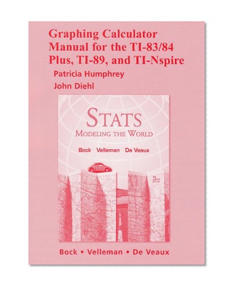 Graphing Calculator Manual for the TI-83/84 Plus, TI-89, and TI-Nspire: Stats: Modeling the World