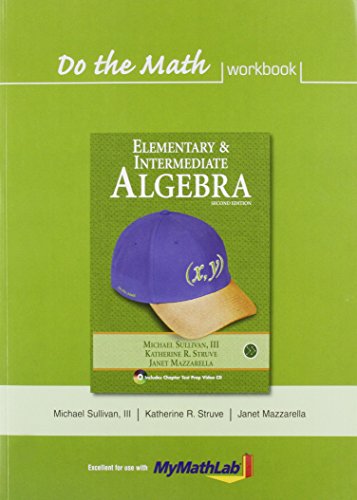 Do the Math Workbook for Elementary & Intermediate Algebra