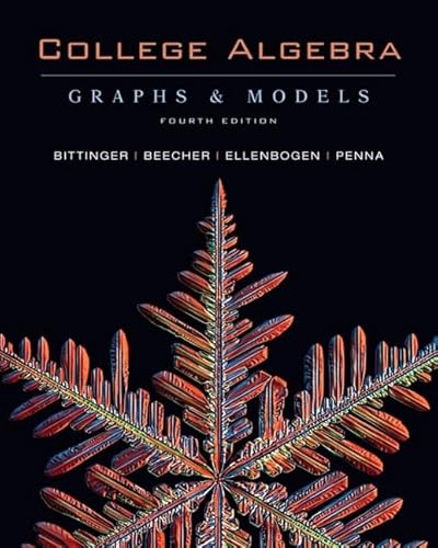College Algebra: Graphs and Models with Graphing Calculator Manual, with Student's Solutions Manual
