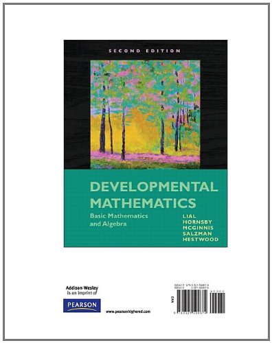 Developmental Mathematics: Basic Mathematics and Algebra, Books a La Carte Edition