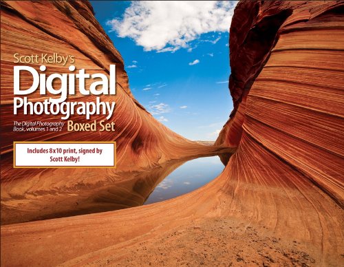Scott Kelby's Digital Photography Boxed Set, Volumes 1 and 2, (Offered Exclusively by Amazon) (Includes The Digital Photography Book Volume 1, The ... Book Volume 2, and Limited Signed Print)