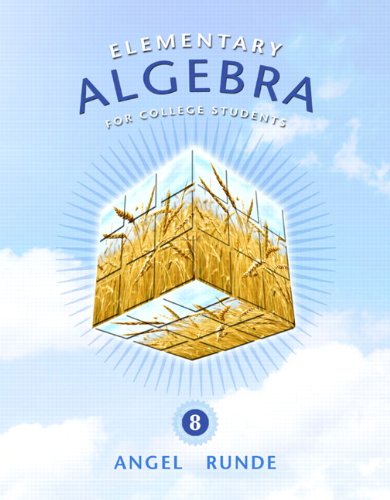 Elementary Algebra for College Students (8th Edition)