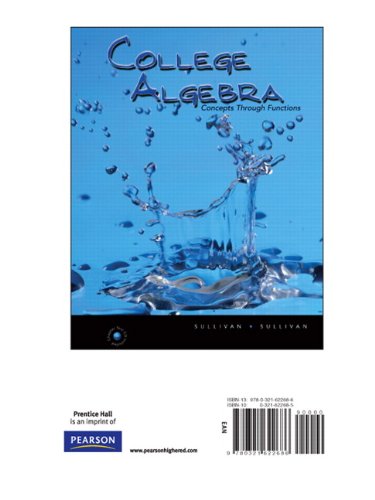 College Algebra: Concepts Through Functions, Books a la Carte Edition