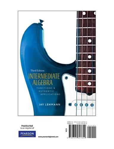 Intermediate Algebra, Books a la Carte Edition (3rd Edition)