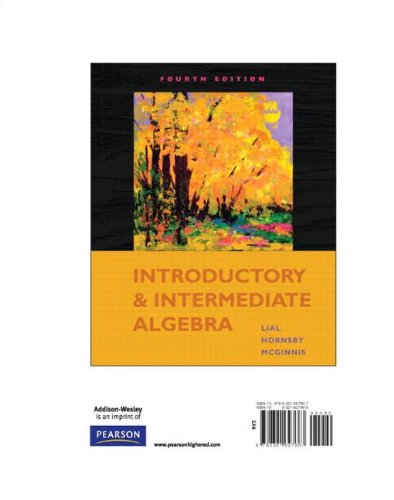 Introductory and Intermediate Algebra, Books a la Carte Edition (4th Edition)