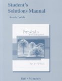 Student Solutions Manual for Precalculus: A Unit Circle Approach