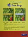 Video Resources on DVD with Chapter Test Prep Videos for Basic College Mathematics