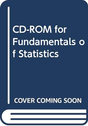 CD-Rom for Fundamentals of Statistics