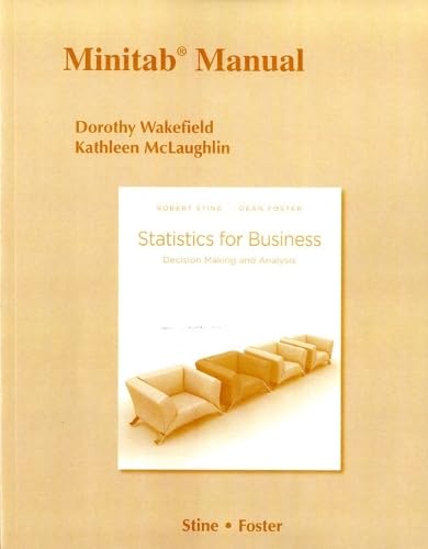 Minitab Manual for Statistics for Business: Decision Making and Analysis