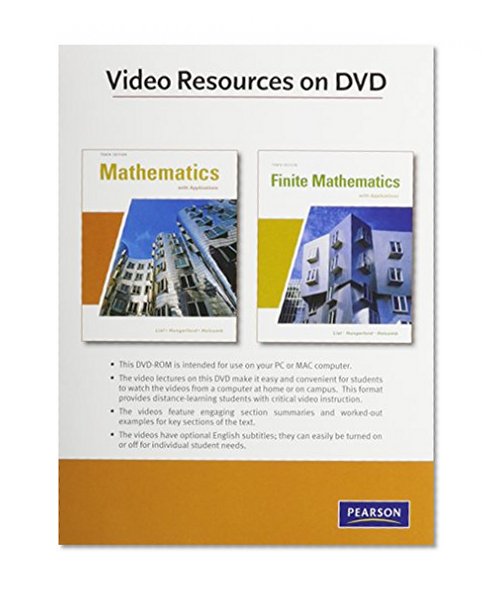 Videos on DVD for Finite Mathematics and Mathematics with Applications