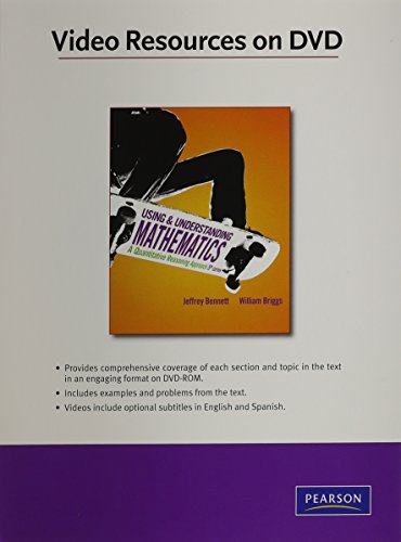 Video Lectures on DVD for Using and Understanding Mathematics