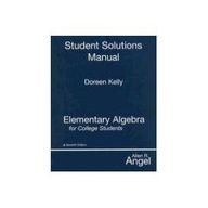Student Solutions Manual for Elementary Algebra for College Students