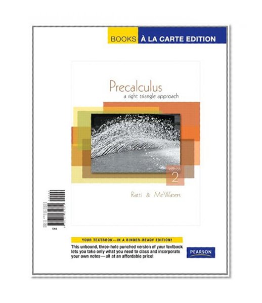 Precalculus: A Right Triangle Approach, Books a la Carte Edition (2nd Edition)
