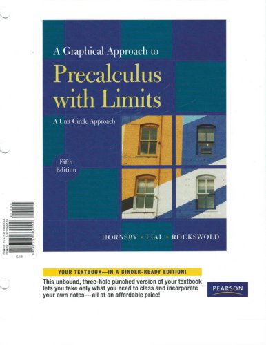 A Graphical Approach to Precalculus with Limits: A Unit Circle Approach, a La Carte Plus MyMathLab -- Access Card Package (5th Edition) (Books a la Carte)