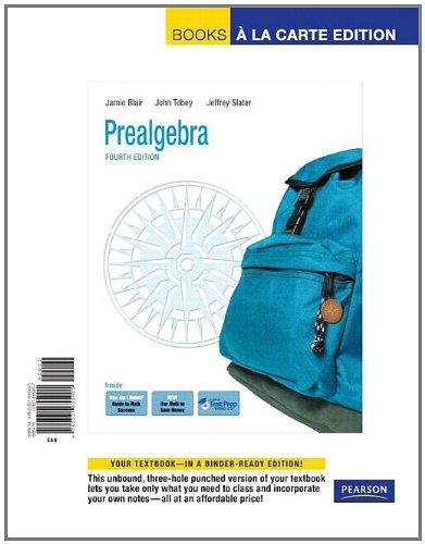 Prealgebra, Books a la Carte Edition (4th Edition)