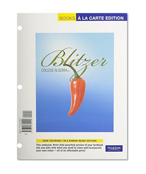 College Algebra, Books a la Carte Edition (5th Edition)