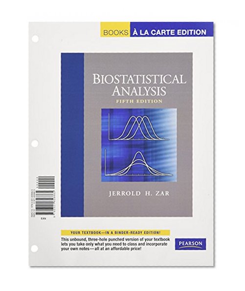 Biostatistical Analysis, Books a la Carte Edition (5th Edition)