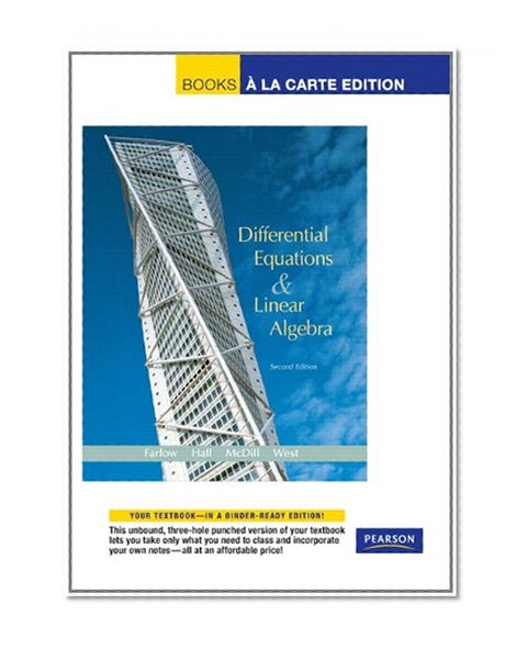 Differential Equations and Linear Algebra, Books a la Carte Edition (2nd Edition)