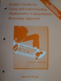 Insider's Guide for Using and Understanding Mathematics: A Quantitative Reasoning Approach