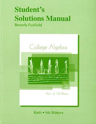 Student Solutions Manual for College Algebra