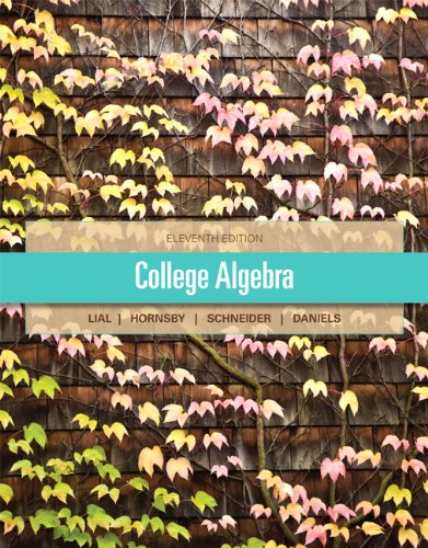 Book Cover College Algebra (11th Edition)