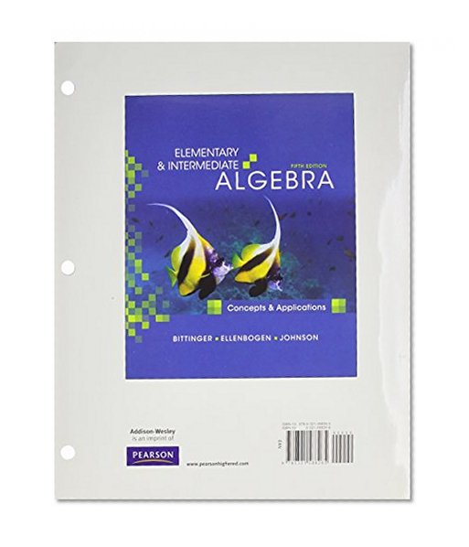 Elementary and Intermediate Algebra: Concepts and Applications, Books a la Carte Plus MyMathLab/MyStatLab Student Access Kit (5th Edition)