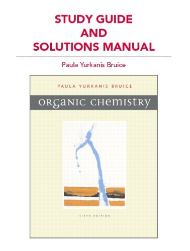 Book Cover Study Guide and Solutions Manual for Organic Chemistry