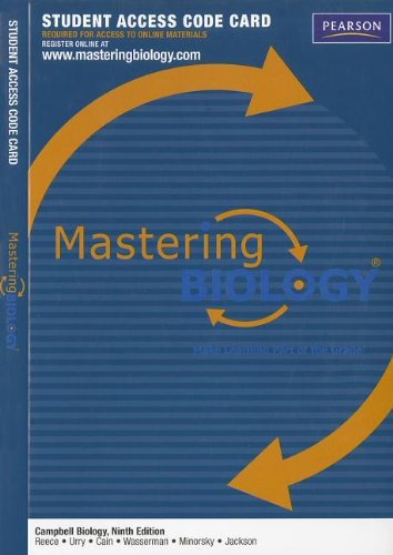 MasteringBiology -- Standalone Access Card -- for Campbell Biology