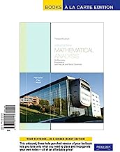 Introductory Mathematical Analysis for Business, Economics, and the Life and Social Sciences, Books a la Carte Edition (13th Edition)